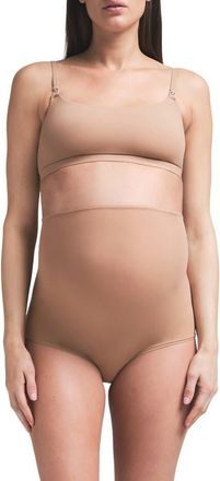 SKIMS Fits Everybody Maternity/Nursing Bra in Sienna at Nordstrom, Size X-Large