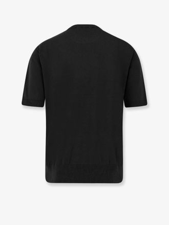 Laneus Cotton Crew Neck Sweater - Black