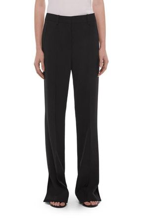 Helmut Lang Wool Gabardine Bootcut Pants in Black at Nordstrom, Size 10
