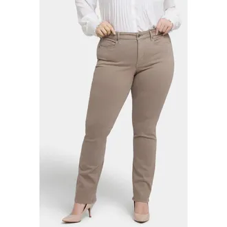 NYDJ Marilyn Straight Leg Jeans in Saddlewood at Nordstrom, Size 16W