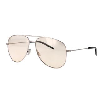 Saint Laurent Klassieke zonnebril - unisex - Zonnebrillen - Grijs - 59 MM - Accessoires