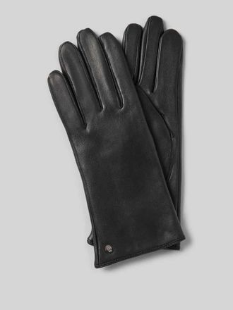 Roeckl Lederhandschuhe aus haarscharf Nappaleder in Black, Gr&ouml;&szlig;e 6,5