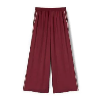 Motivi Broeken, Dames, Rood, XS, Satijn, Wide Broeken
