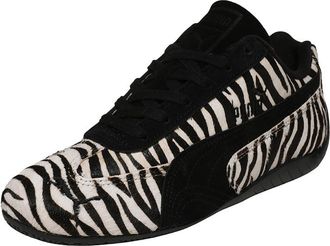 Puma Puma Speedcat Womens Zebra WNS Sneaker, Warm White and Black, 36.5 EU