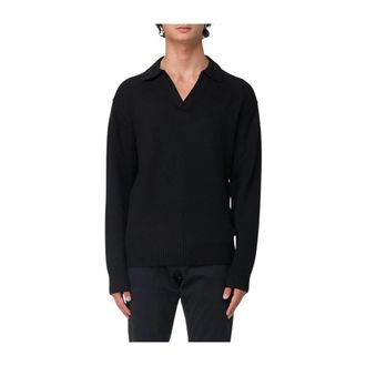Paolo Pecora Heren, Truien, Zwart, Maat: 2XL Wol