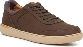 Hush Puppies Toby Sneakers Mens Chocolate Leather Lifestyle Shoes GAL294