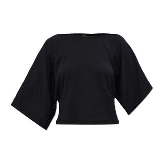 Misbhv Misbhv, Tops, Dames, Zwart, XS, Katoen, Top met Mouwsplitten