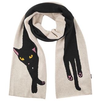 Dedicated Scarf Rossberga Long Cat Schal - Unisex | beige