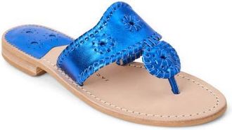 Jack Rogers Jacks Flat Sandal in Sapphire at Nordstrom, Size 6.5