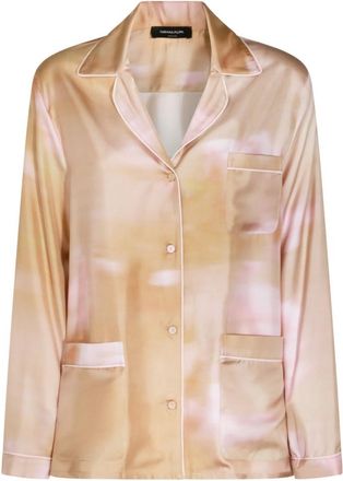 Fabiana Filippi Beige Relaxed Abstract Shirt