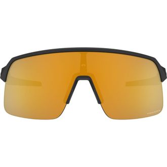 Oakley Sutro Lite 139mm Prizm Wrap Shield Sunglasses in Solid Black at Nordstrom