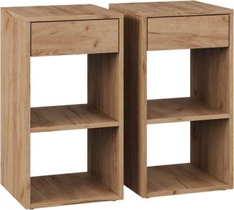 Vicco Mesilla De Noche Dany, Roble Dorado, Lote De 2, Vicco