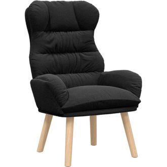 vidaXL Silla Relax Negro 69 x 74 x 93 cm tela Vidaxl