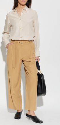 Paul Smith Loose-fit Pleated Trousers, Womens, Beige