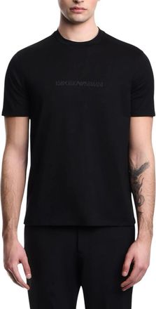 Emporio Armani Black Logo Crew Neck T-Shirt