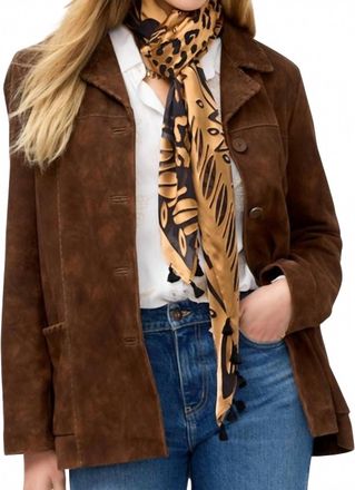 Johnny Was Lola Silk Burnout Scarf In Gold