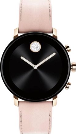 Movado Womens Connect Black Dial Watch