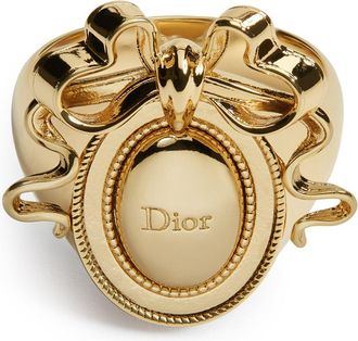 Dior METAL MEDAL RING WITH GOLD-COLOURED FINISH - Christian Dior - Woman