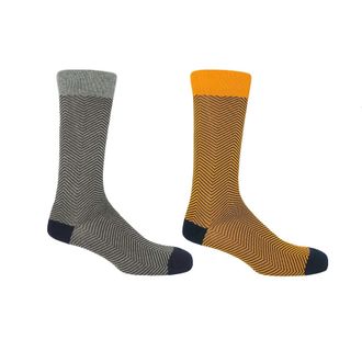 Peper Harow Lux Taylor Mens Bundle - Grey & Yellow
