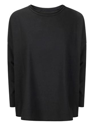 Labo Art round-neck T-shirt - women - Cashmere/Cotton/Elastane - 2 - Black