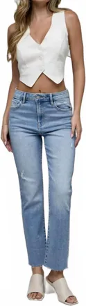 Hidden Jeans Quinn Skinny Jeans In Medium Light Wash