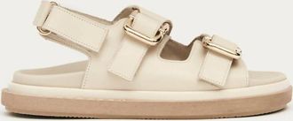 Alohas Womens Harper Leather Sandals In Cream