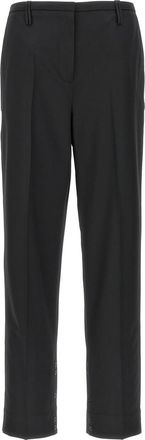 Ganni Black Pleated trousers