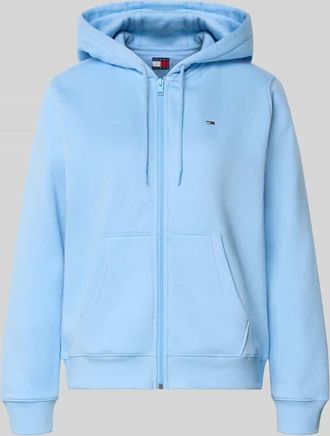 Tommy Jeans Regular Fit Sweatjacke aus Baumwoll-Mix in Hellblau, Gr&ouml;&szlig;e XL