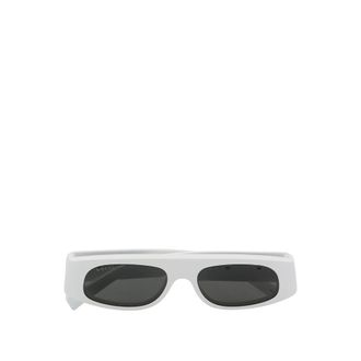 Gucci Accessoires, Dames, Wit, ONE Size, Rounded Lens Zonnebrillen