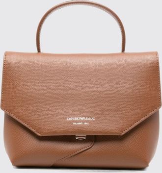 Emporio Armani Mini borsa a mano 1981 in pelle a grana con logo laminato