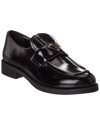 Prada Brushed Leather Loafer