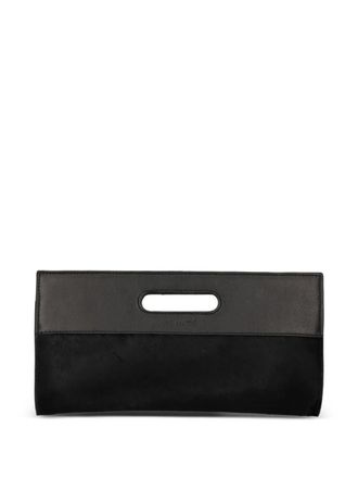 Vic Mati&eacute; cut-out leather clutch bag - Black