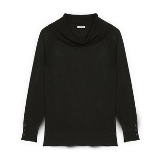 Fiorella Rubino Dames, Truien, Zwart, Maat: XL Nylon