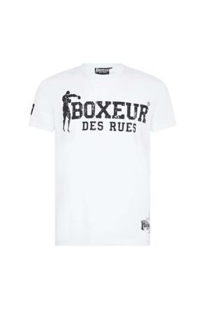 Boxeur Des Rues T-Shirt BOXEUR DES RUES BOXEUR DES RUES T-Shirt T-Shirt Boxeur Street 2, Herren, Gr. XXL, weiss (wei&szlig;), Obermaterial: 95% Baumwolle CO. 5% Elasthan EL