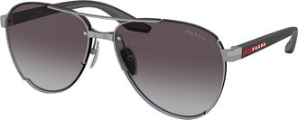 Prada PS51YS 5AV09U Mens Sunglasses Gunmetal Size 61