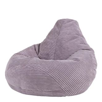 Icon Brand Puf infantil reclinable de pana violeta