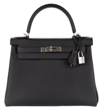 Herm&egrave;s Herm&egrave;s Kelly 28 Togo Noir Palladium Hardware