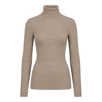 Max Mara Maglia Canottiera Top - Dames - Coltruien - Beige - L - Truien & Vesten