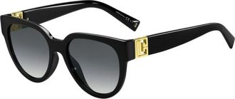 Givenchy Zwarte Zonnebril met Zwart Montuur - Dames - Zonnebrillen - Zwart - 53 MM - Accessoires