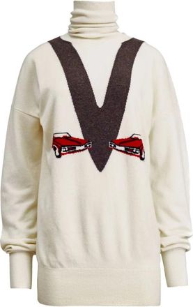 Khaite Esmal Sweater - Dames - Cashmere truien - Beige - XS - Kasjmier - Truien & Vesten
