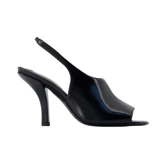 Toteme Contour Naplack Slingback Pumps - female - Tot&ecirc;Me - High Heel Sandals - Black - 5 UK - Shoes