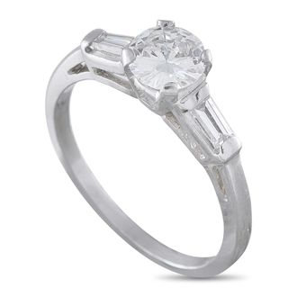 Luxury Bazaar Platinum 0.95ct Diamond Ring MF13-081226