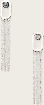 AllSaints Brass Ellie Fringe Earrings, Size: One Size