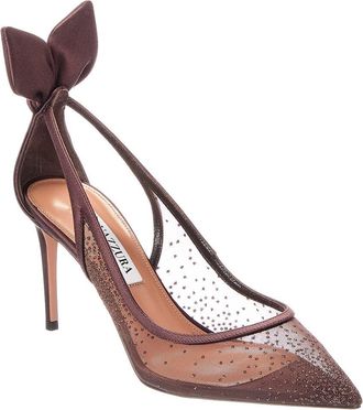 Aquazzura Aquazzura Decollete Mesh & Satin Pump
