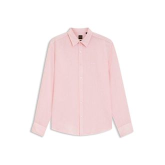 BOSS Regular-fit shirt in linen