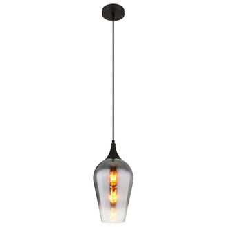Globo Lighting L&aacute;mpara Colgante - Lavus - Negro - Vidrio - &Oslash; 18cm - E27