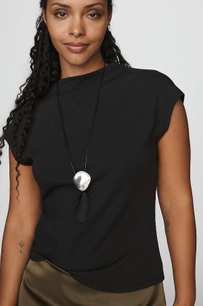 Pilcro Mock-Neck Top
