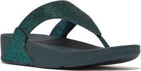 FitFlop Lulu Glitter Flip Flop in Metallic Deep Teal at Nordstrom Rack, Size 10