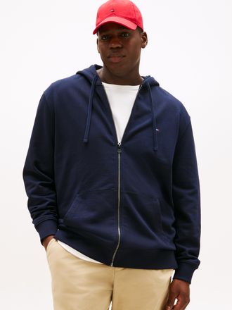 Tommy Hilfiger Big & Tall Kapuzensweatjacke BT-ESSENTIAL TERRY ZIP THROUGH, Herren, Gr. 4XL, blau (desert sky), Sweatware, Obermaterial: 100% Baumwolle, TOMMY HILFIGER BIG & TA