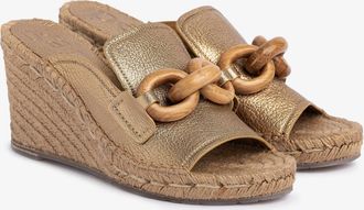 Pedro Garcia Wegde slide jute sandal in beige| Oliveta | Spring summer 2026 | PEDRO GARCIA